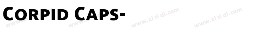Corpid Caps字体转换